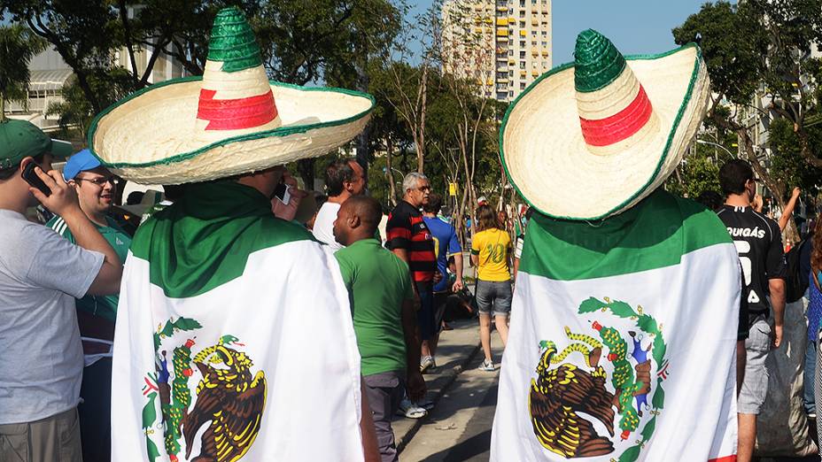 Torcida mexicana chegam ao Maracanã para empurrar o time na Copa das Confederações