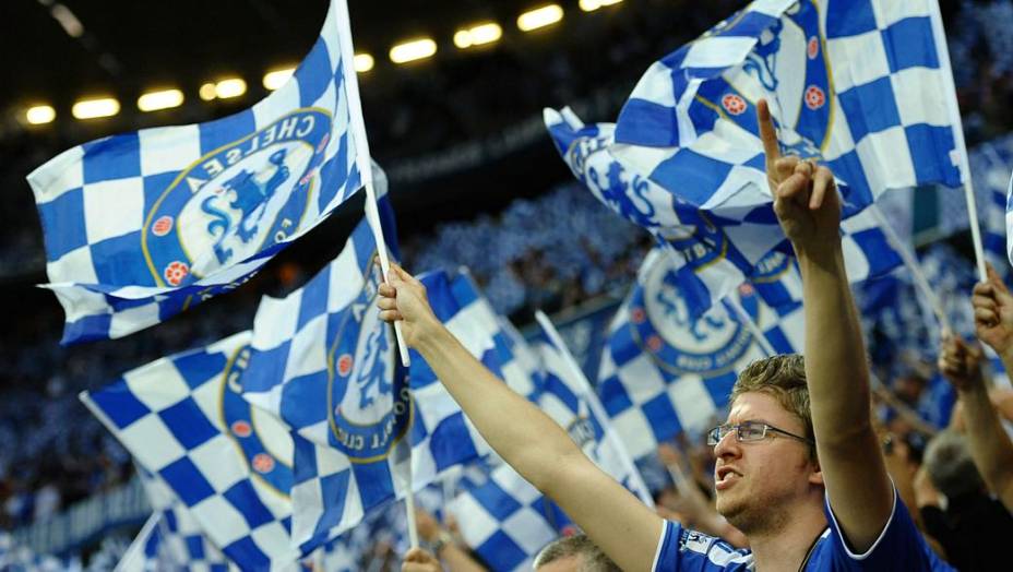 Torcida no Chelsea na final da Liga dos Campeões