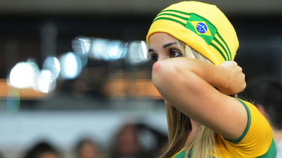 Torcida compareceu em ótimo número na noite desta quarta-feira no amistoso entre Brasil e Chile no estádio do Mineirão, em Belo Horizonte