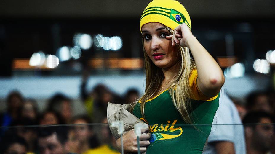 Torcida compareceu em ótimo número na noite desta quarta-feira no amistoso entre Brasil e Chile no estádio do Mineirão, em Belo Horizonte