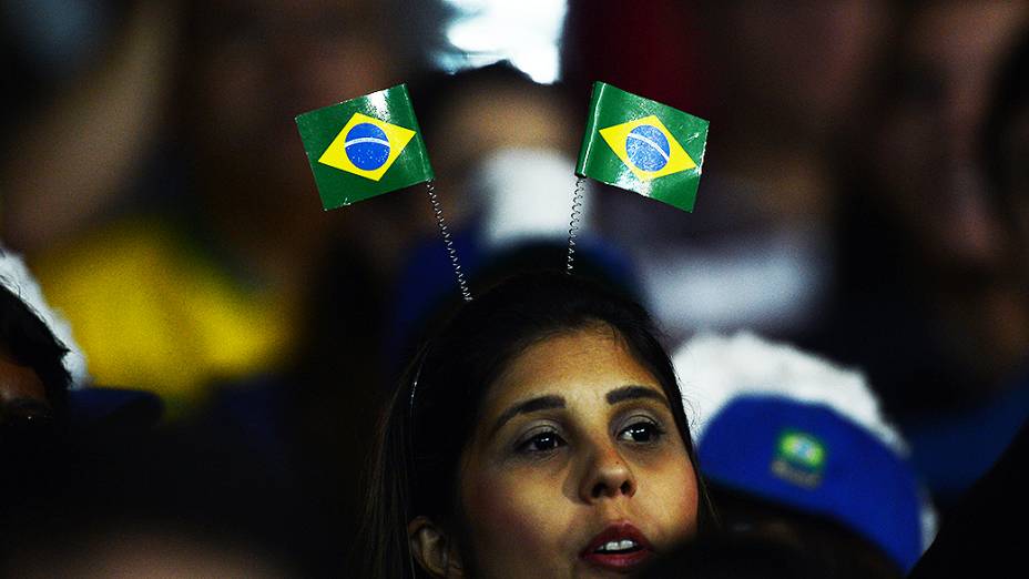 Torcida compareceu em ótimo número na noite desta quarta-feira no amistoso entre Brasil e Chile no estádio do Mineirão, em Belo Horizonte