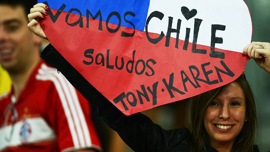 Torcida compareceu em ótimo número na noite desta quarta-feira no amistoso entre Brasil e Chile no estádio do Mineirão, em Belo Horizonte