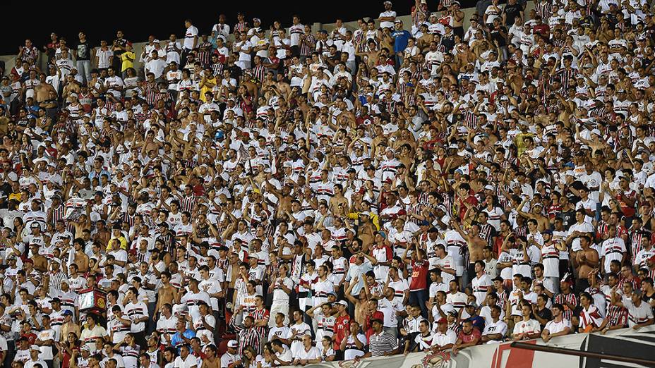 Torcida durante partida entre São Paulo e Internacional (RS) nesta quarta-feira (12), no estádio do Morumbi, em São Paulo, em jogo antecipado da 35ª rodada do Brasileirão 2014