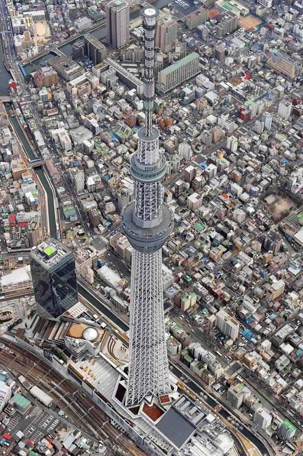 A 'Tokyo Sky Tree' tem 634 metros de altura