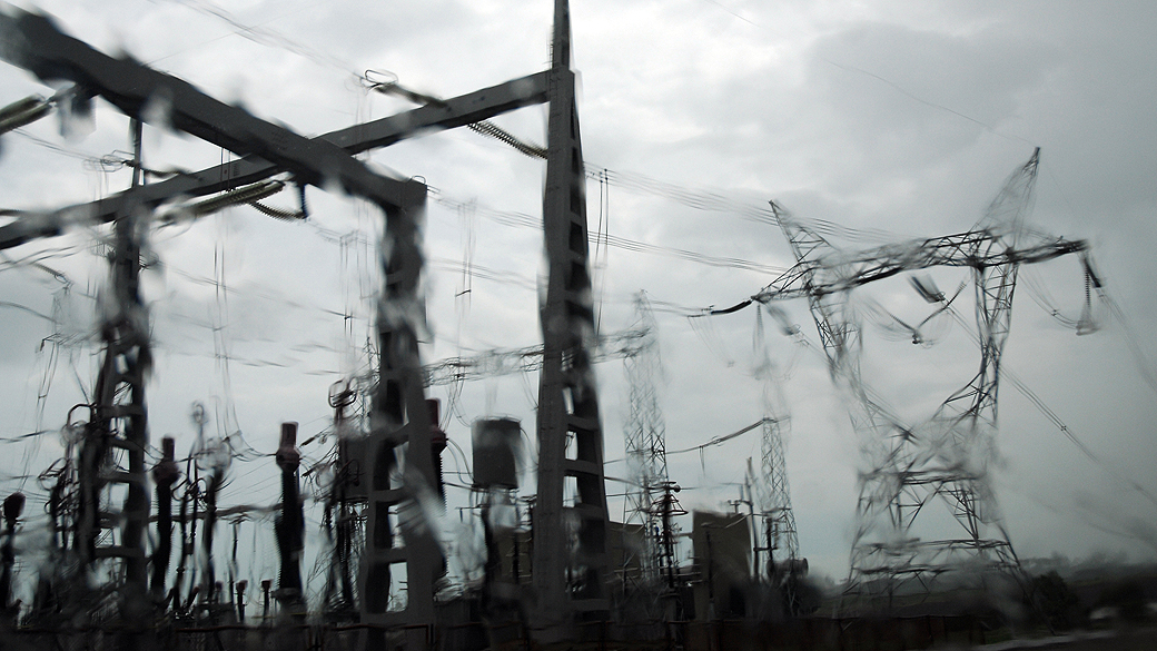 Torres transmissoras de energia elétrica na região de Três Lagoas, divisa de São Paulo com Mato Grosso do Sul