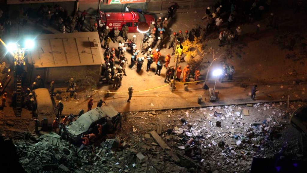 Desabamento de 3 prédios no Rio de Janeiro, na noite do dia 25 de janeiro