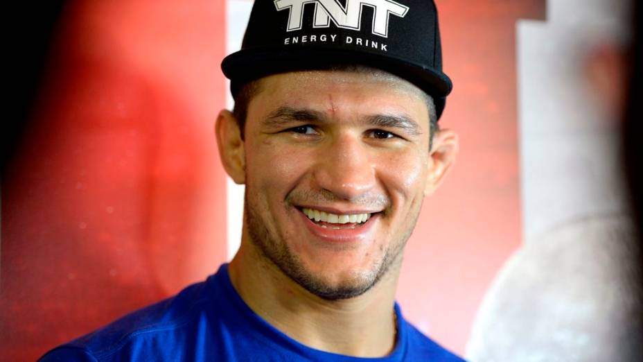 Júnior Cigano nos treinos abertos para o UFC 166, em Houston, nos EUA