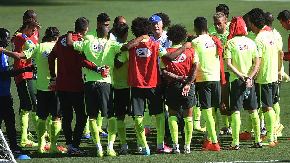 Treino da seleção brasileira em Belo Horizonte