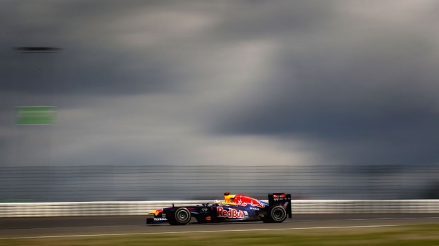 O alemão Sebastian Vettel, terceiro lugar no grid de largada do GP da Alemanha, durante o treino classificatório