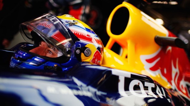 Mark Webber, da Red Bull Racing, durante o treino classificatório para o GP da Alemanha