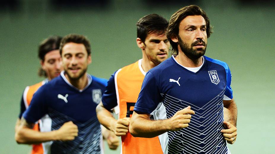 Treino da seleção da Itália no Castelão