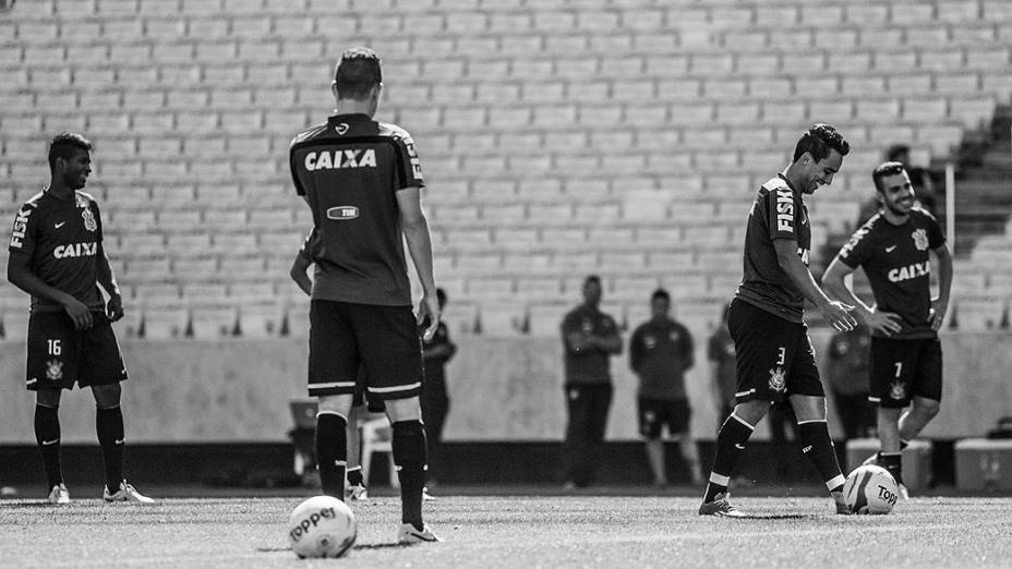 Treino realizado na Arena Corinthians, em São Paulo