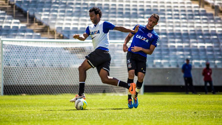 Treino realizado na Arena Corinthians, em São Paulo