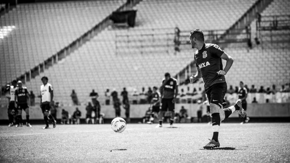 Treino realizado na Arena Corinthians, em São Paulo