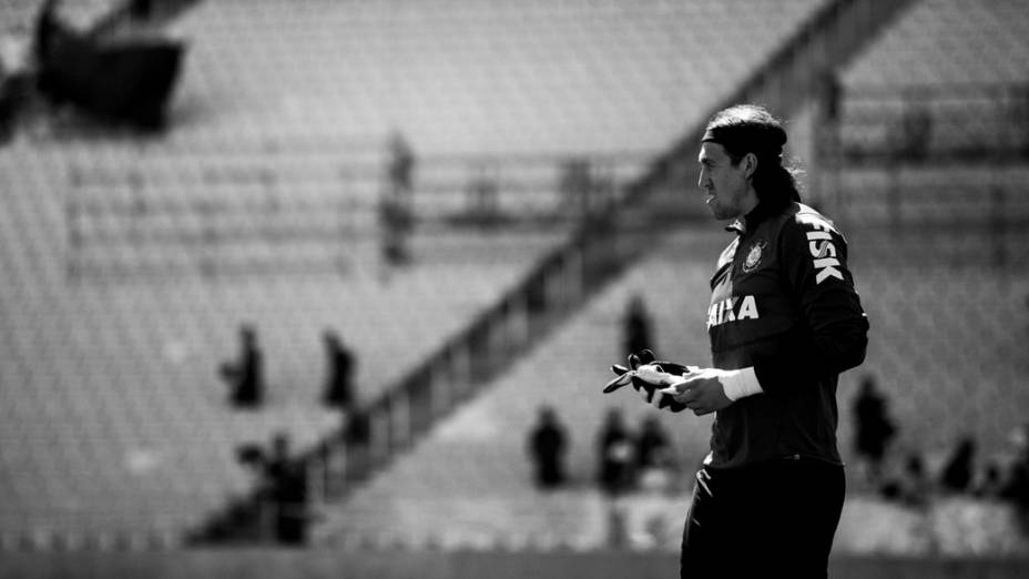 Treino realizado na Arena Corinthians, em São Paulo