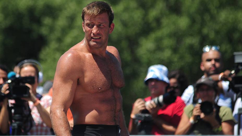 Stephan Bonnar, lutador do UFC, durante o treino aberto ao público para o UFC Rio III, realizado na Lapa