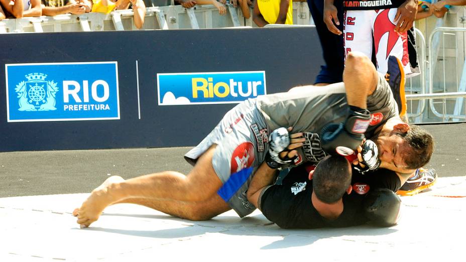 Rodrigo Minotauro, durante treino livre do UFC, no Rio de Janeiro