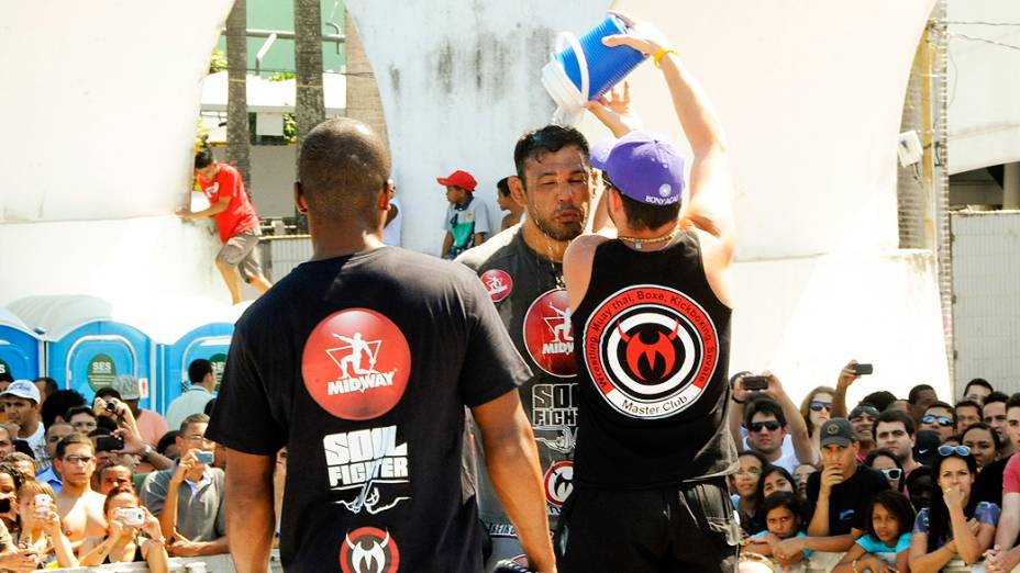 Rodrigo Minotauro, durante treino livre do UFC, no Rio de Janeiro