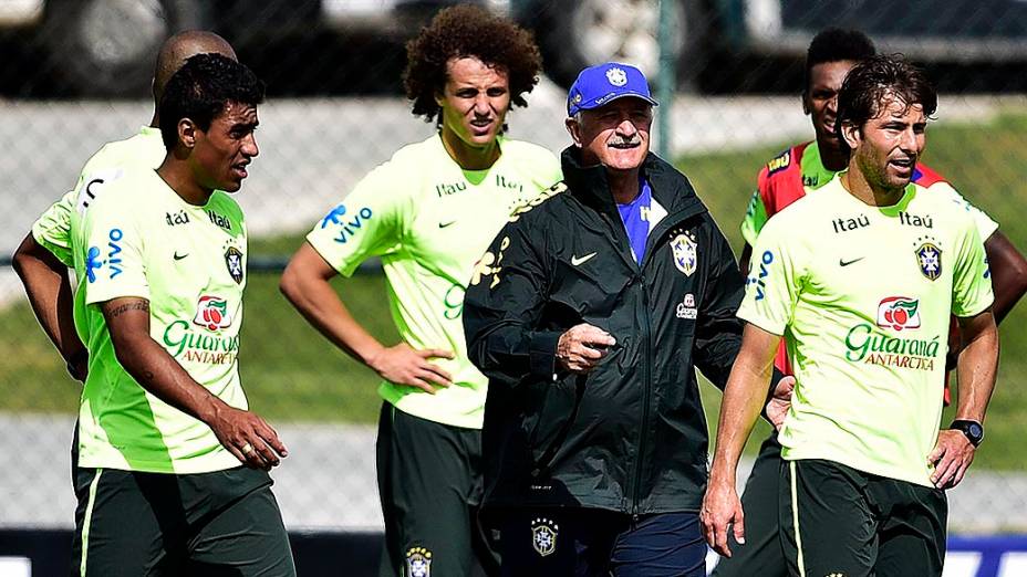 Último treino da seleção brasileira antes da semifinal contra a Alemanha, na Granja Comary, em Teresópolis