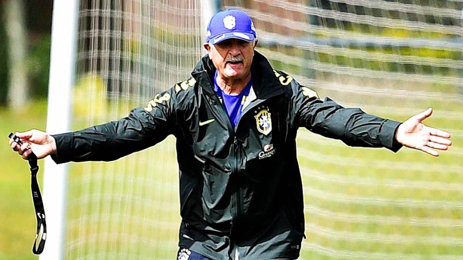 Último treino da seleção brasileira antes da semifinal contra a Alemanha, na Granja Comary, em Teresópolis