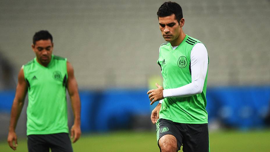 Treino da seleção mexicana no Castelão, em Fortaleza