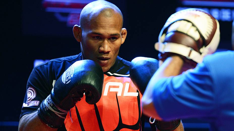 Ronaldo Jacaré no treino aberto para o UFC Jaraguá do Sul, em Santa Catarina