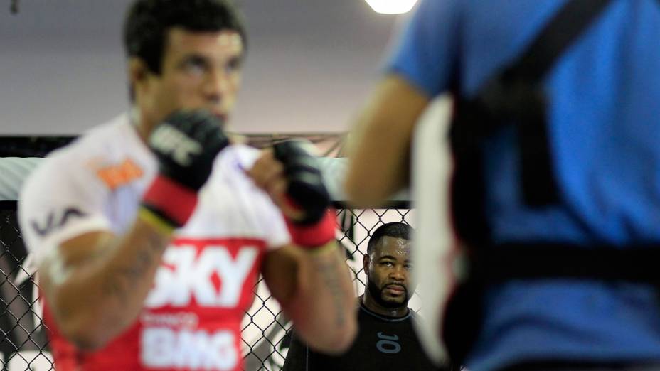 Vitor Belfort treina no Jaco Hybrid Training Center em Delray Beach, Flórida