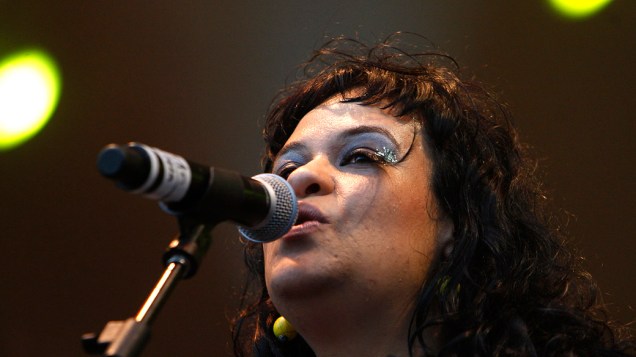 O show de Tulipa Ruiz e Nação Zumbi no palco Sunset, no segundo dia do Rock in Rio, em 24/09/2011