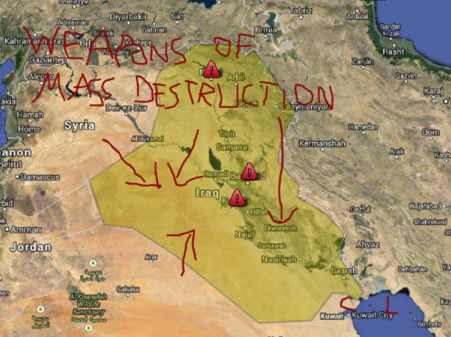 Courtney Love encontra armas de destruição em massa no Iraque