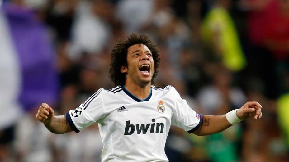 Brasileiro Marcelo marcou um dos gols da vitória do Real Madrid sobre o Manchester City na primeira rodada da Liga dos Campeões da UEFA