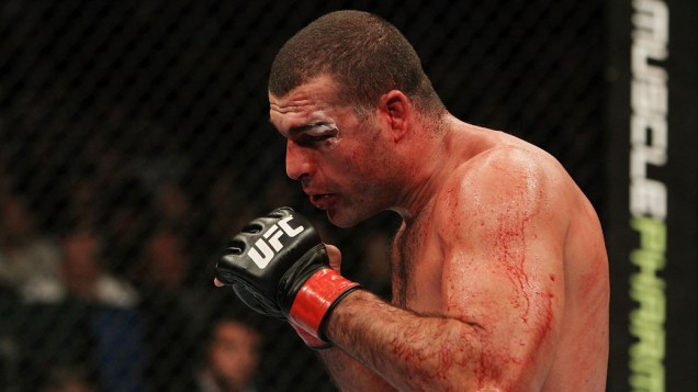 O brasileiro Maurício "Shogun" Rua, durante o UFC 193, na Califórnia - 20/11/2011