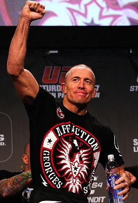 Pesagem do UFC 154, em Montreal, com Georges St-Pierre e Carlos Condit