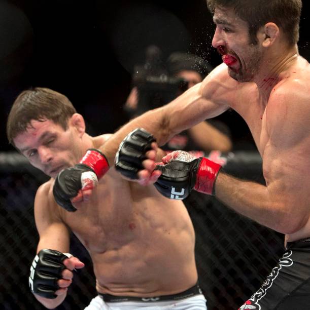 UFC 154, em Montreal: a luta entre Rodrigo Damm e Antonio Pato Carvalho