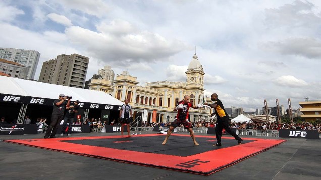 Treino aberto para o UFC 147 que acontece em Belo Horizonte, Minas Gerais