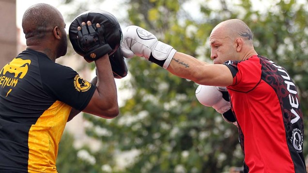 Wanderlei Silva durante treino aberto do UFC 147, em Belo Horizonte