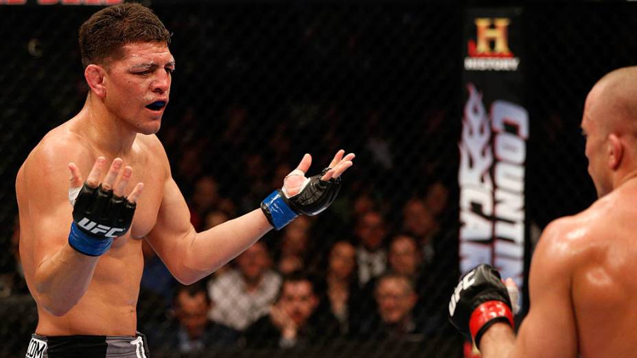 Nick Diaz provoca Georges St-Pierre, no UFC 158