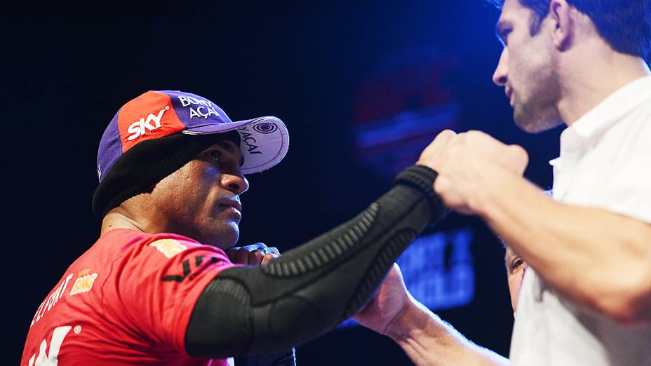 Vitor Belfort na coletiva de imprensa do UFC Jaraguá do Sul, em Santa Catarina