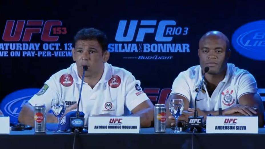 Entrevista coletiva do UFC Rio 3, nesta quinta-feira: Minotauro e Anderson Silva