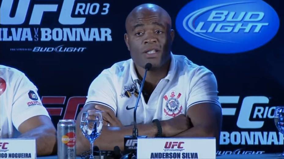 Entrevista coletiva do UFC Rio 3, nesta quinta-feira: Anderson Silva