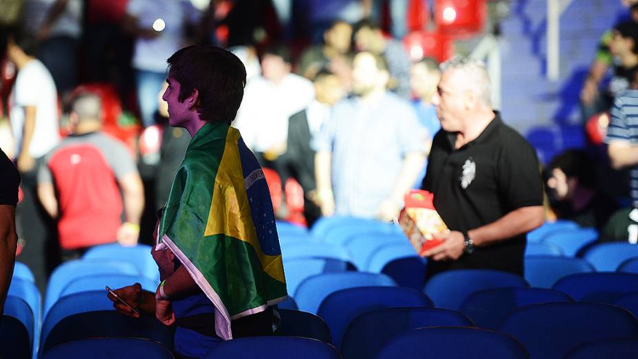 Arena HSBC lotada e o público, que vibrou com as lutas do UFC Rio III, realizada na Barra da Tijuca