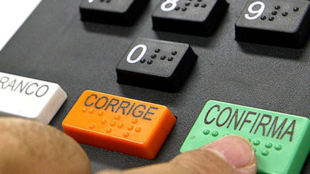 Teclado da urna eletrônica