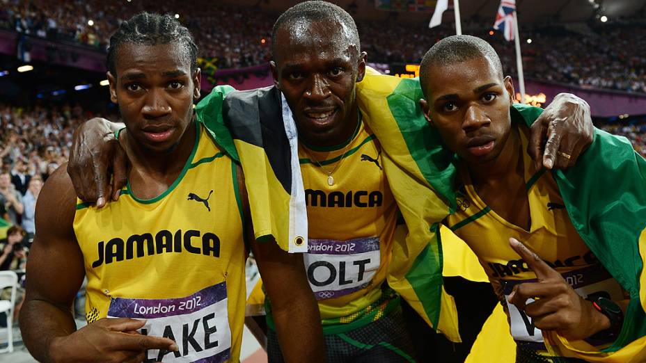 Bolt vence 200m rasos e Jamaica domina pódio