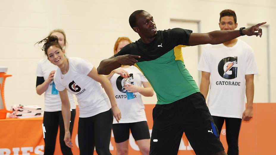 Usain Bolt na Nova Zelândia: meta é tricampeonato olímpico no Rio