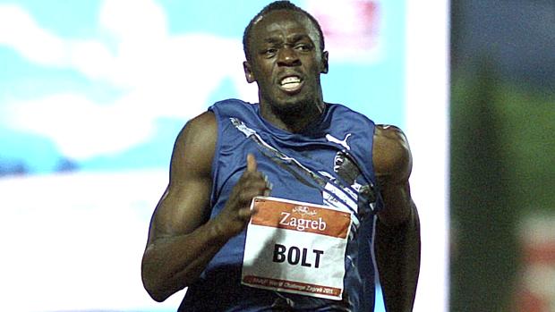 Usain Bolt venceu os 100m com o tempo de 9s85