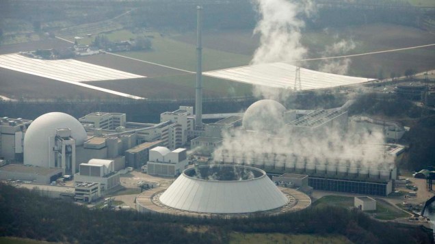 Usina nuclear na cidade de Neckarwestheim, Alemanha