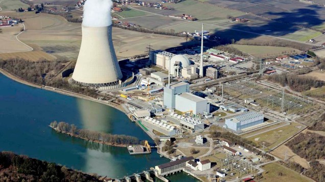 Usina nuclear na cidade de Bávara, Alemanha