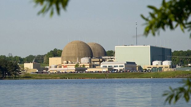 A usina nuclear de North Anna fica no centro de Virgínia