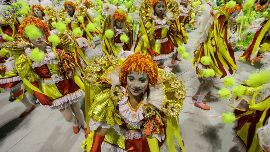 Desfile da escola de samba Vai-Vai, em São Paulo