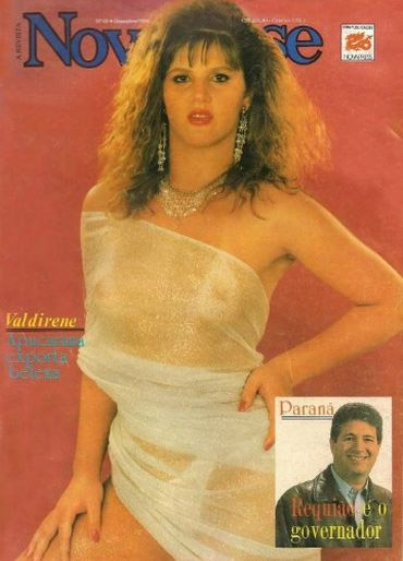 Val Marchiori na capa de edição da revista paranaense 'Nova Fase' de 1990