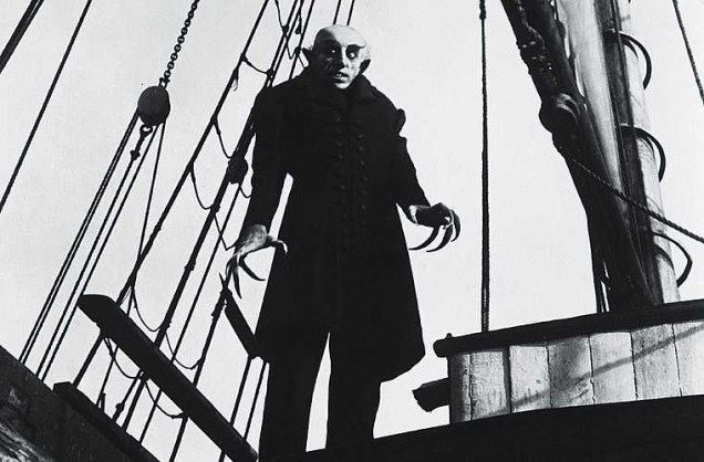 Max Schreck no clássico Nosferatu, do cineasta alemão de F.W. Murnau, de 1922.
